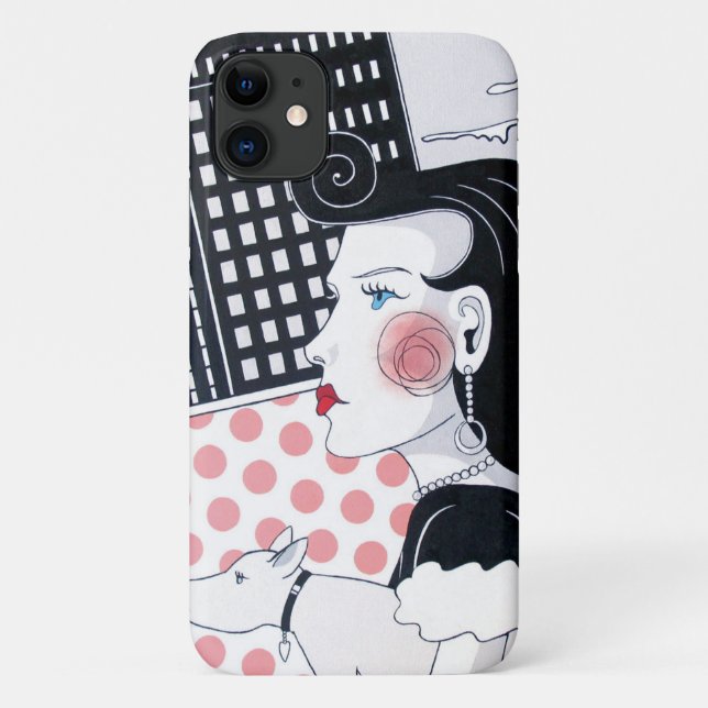Para iPhone 11 Capa de telefone Mundial de Ponto (Verso)