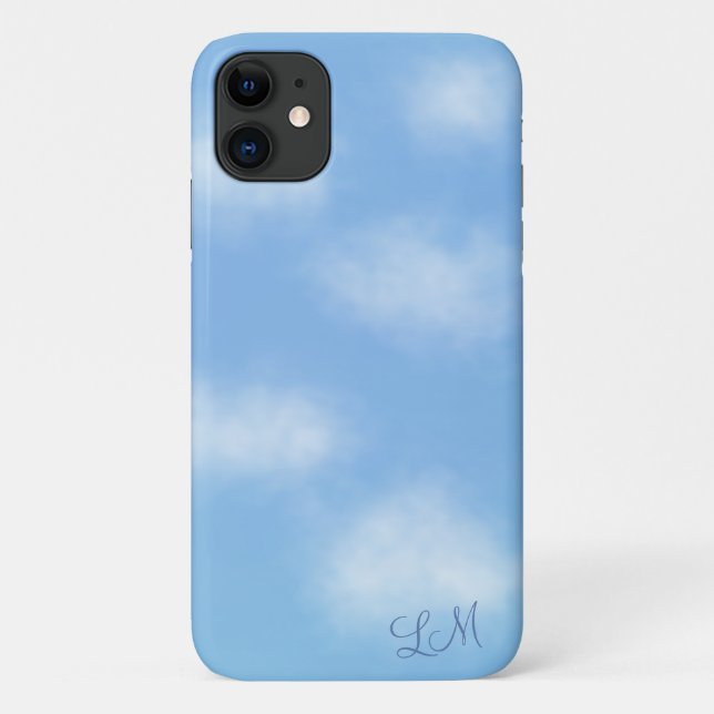 Para iPhone 11 Capa de telefone Personalizada de Nuvens Pacíficas (Verso)