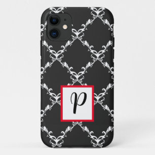 Para iPhone 11 Capa de telefone, preto e branco