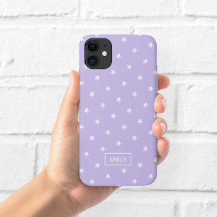 Para iPhone 11 Capa de Telefone Purple Stars