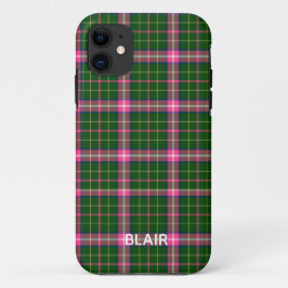 Para iPhone 11 Capa de telefone rosa e Xadrez verde