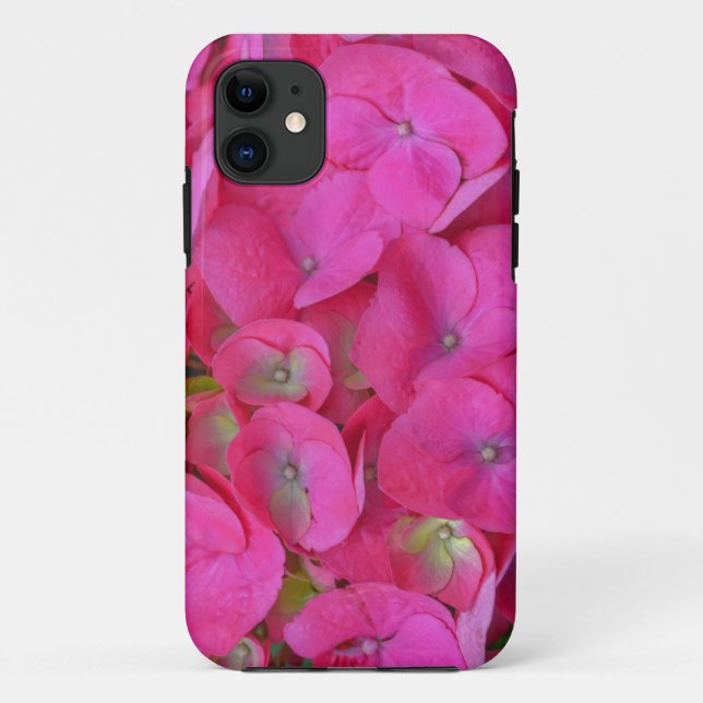 Para iPhone 11 Capa de telefone Rosa Hydrangea Flower (Verso)