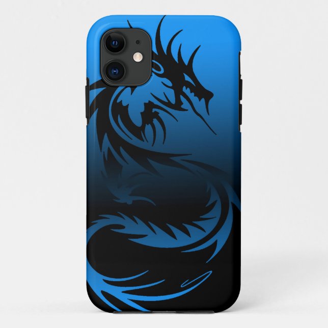Para iPhone 11 capa de telefone tribal do dragão (Verso)