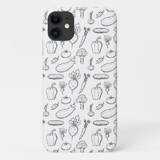 Para iPhone 11 Capa de telefone vegetariana - tema dos vegetais d