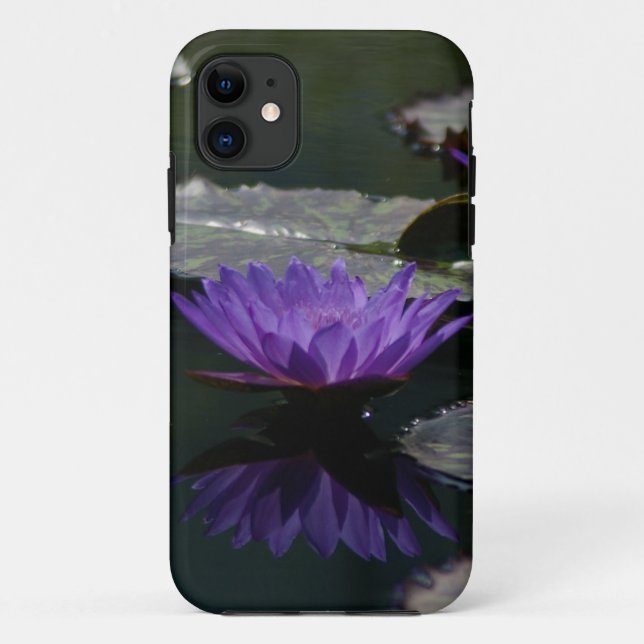 Para iPhone 11 Capa de telefone Waterlily Roxo (Verso)
