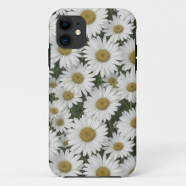 Para iPhone 11 Capa de telefone White Daisies