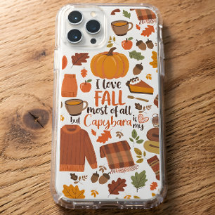 Para iPhone 11 Capybara Fall Capa de telefone