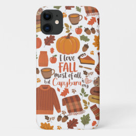 Para iPhone 11 Capybara Fall Capa de telefone