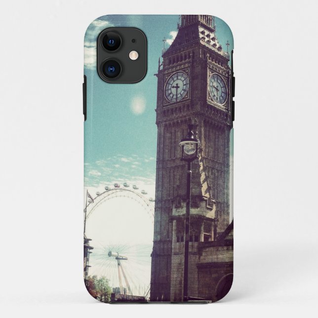 Para iPhone 11 Coração na capa de telefone de Londres (Verso)