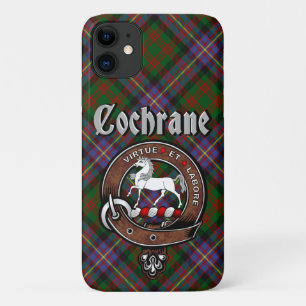 Para iPhone 11 Crachá Clan Cochrane e Capa de telefone Tartan