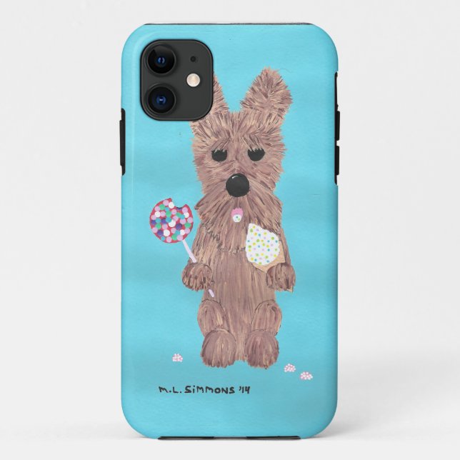 Para iPhone 11 Docinho Weetie Scottie Capa de telefone (Verso)