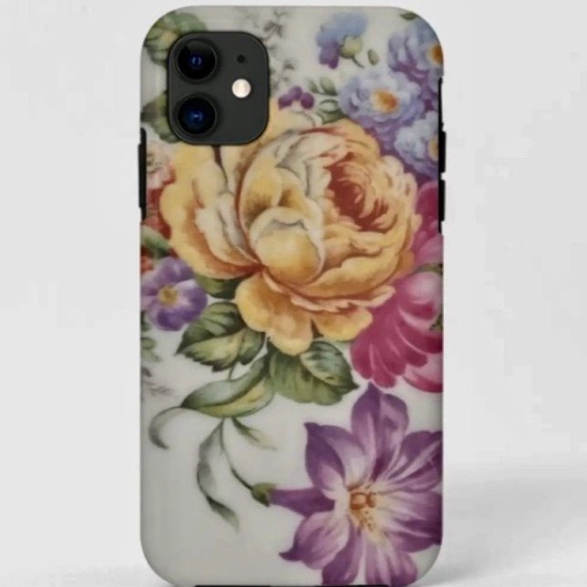 Para iPhone 11 Elegância: Capa de telefone Floral Inspirada em Po (Criador carregado)
