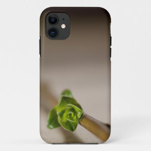 Para iPhone 11 Eu capa de telefone com um botão de flor fresco