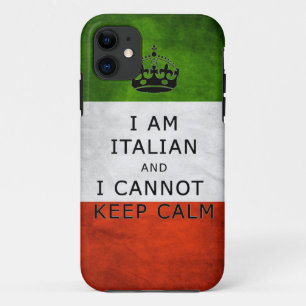 Para iPhone 11 eu sou italiano e não posso manter a calma capa d