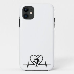 Para iPhone 11 Figura Capa de telefone de pulsação do Skate