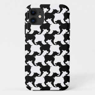 Para iPhone 11 Fraude pied-de-poule com Capa de telefone 2 de mod
