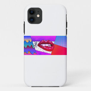 Para iPhone 11 "Lábios Enfumaçados Capa de telefone fina"
