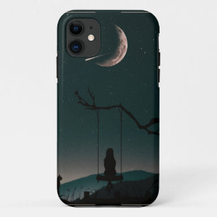 Para iPhone 11 Lunar Moon Fases Celestial Capa de telefone Cósmic