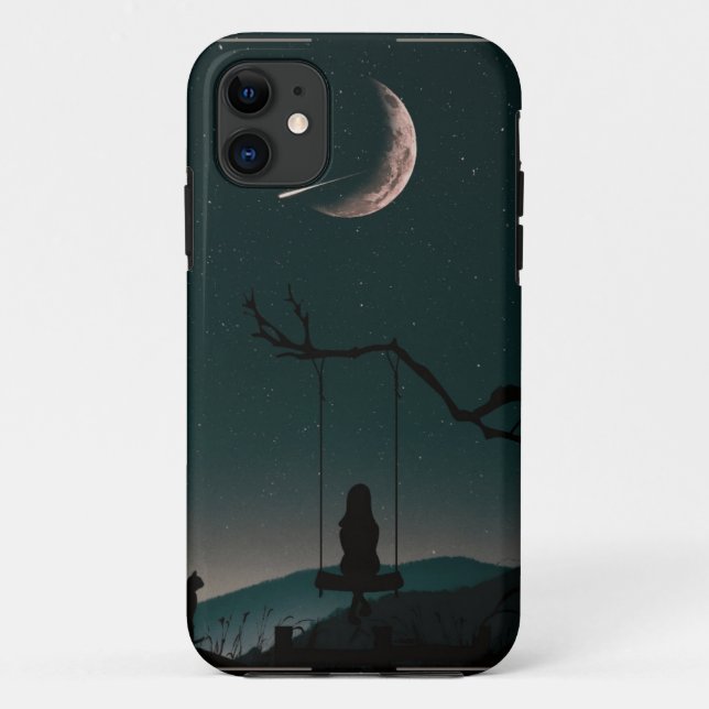 Para iPhone 11 Lunar Moon Fases Celestial Capa de telefone Cósmic (Verso)