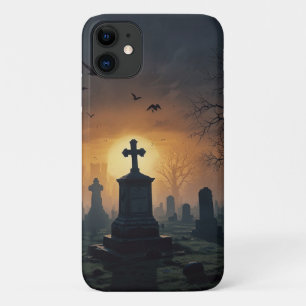 Para iPhone 11 Macabre Graveyard Capa de telefone