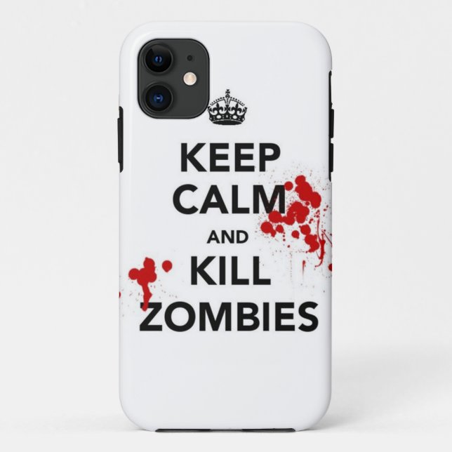 Para iPhone 11 mantenha capa de telefone calma e do matar dos (Verso)