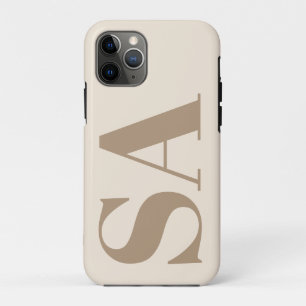 Para iPhone 11 Pro Capa Case-Mate branca antiga com monograma na moda