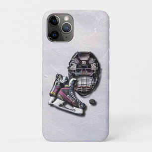 Para iPhone 11 Pro Capa De Capacetes De Skates De Hóquei No Gelo Com