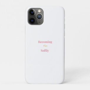 Para iPhone 11 Pro Capa de Telefone Becoming Her Softly Minimalista