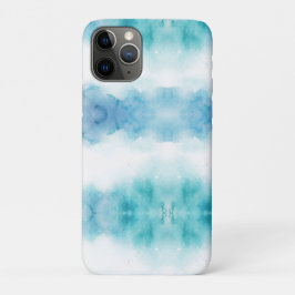 Para iPhone 11 Pro Capa de telefone com uma serena aguarela azul