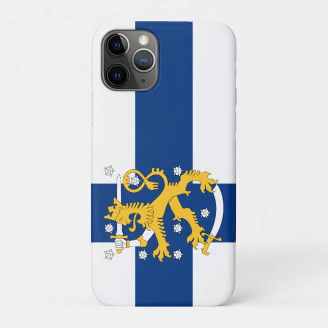 Para iPhone 11 Pro Capa de telefone de pavilhão da Finlândia (Verso)