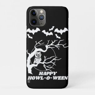 Para iPhone 11 Pro capa de telefone engraçada "FELIZ HOWL-O-WEEN"