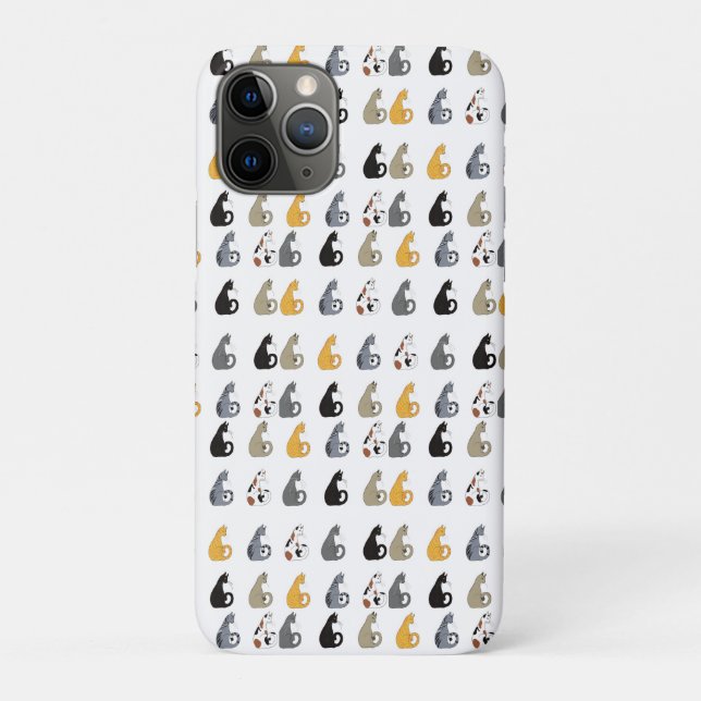 Para iPhone 11 Pro Capa de telefone Kitty Cats (Verso)