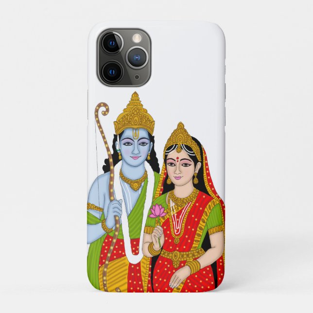 Para iPhone 11 Pro Capa de telefone Lord SitaRam – Proteção Divina &  (Verso)