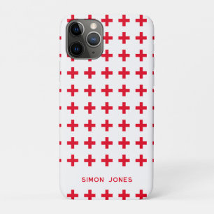 Para iPhone 11 Pro Capa de telefone médica com nome