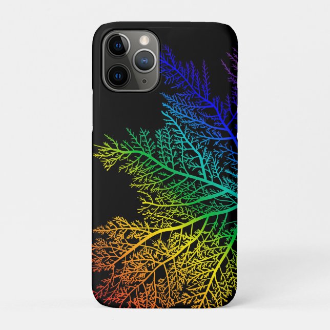 Para iPhone 11 Pro Capa de Telefone Orgulho da Alga Arco-Íris – Vibra (Verso)
