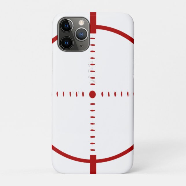Para iPhone 11 Pro Capa de Telefone Vermelho com Alvo - Gráfico de Mi (Verso)