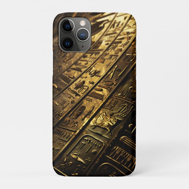Para iPhone 11 Pro Glifos de alienígena - Capa de telefone de Hierogl (Verso)
