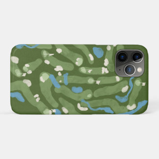 Para iPhone 11 Pro Gráfico divertido de campo de golfe em uma capa de