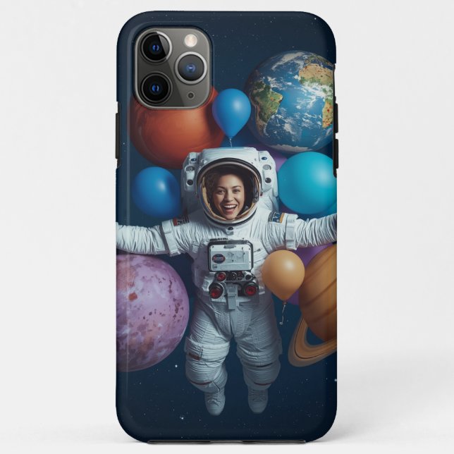 Para iPhone 11 Pro Max Aventura de Capa de telefone de Astronautas Cósmic (Verso)
