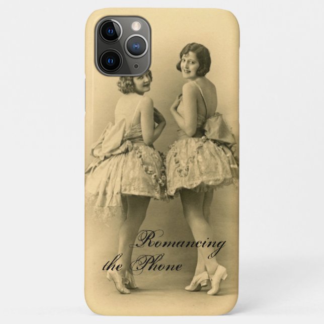 Para iPhone 11 Pro Max Capa de Bailarinas Clássicas Mal Mal Existe Engraç (Verso)
