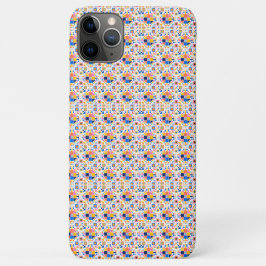 Para iPhone 11 Pro Max Capa de smartphone com um padrão geométrico colori