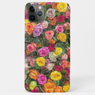 Para iPhone 11 Pro Max Capa de telefone Colorida de Rosas