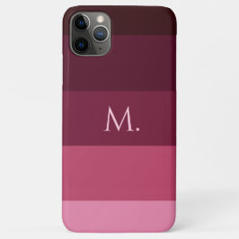 Para iPhone 11 Pro Max Capa de telefone com listras e nome personalizado