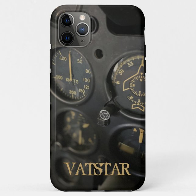 Para iPhone 11 Pro Max Capa de telefone de Células de Controles de Cockpi (Verso)