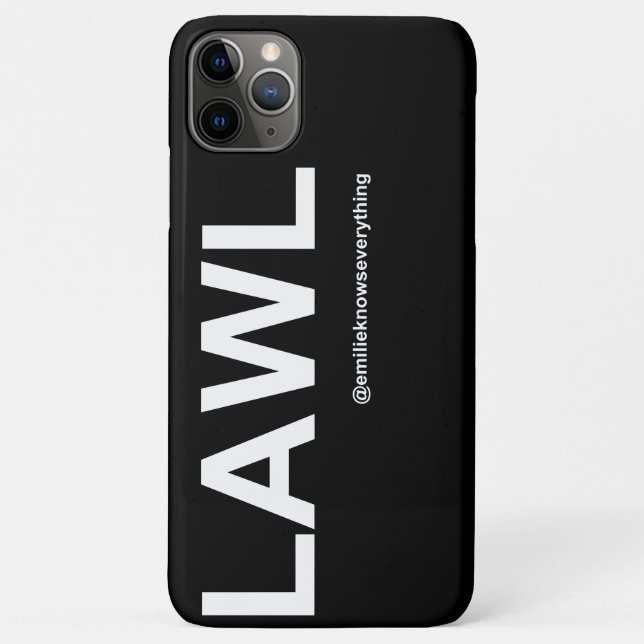 Para iPhone 11 Pro Max Capa de telefone LAWL Premium (Verso)