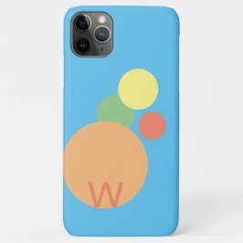 Para iPhone 11 Pro Max capa de telefone pastel arco-íris confetti círculo