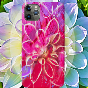 Para iPhone 11 Pro Max Capa de telefone Rosa Dahlia Delight