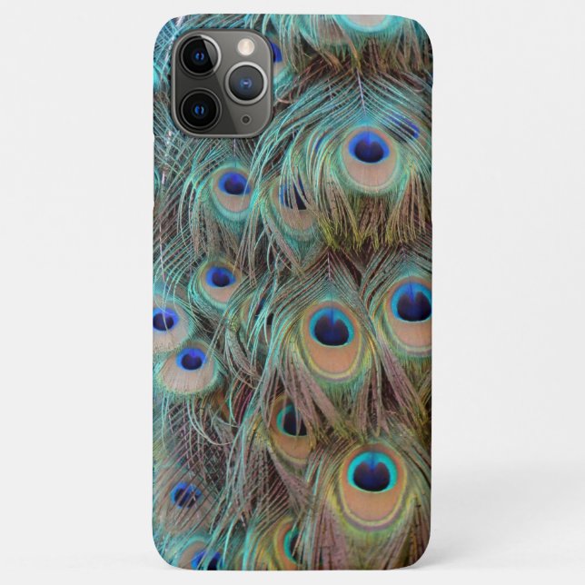 Para iPhone 11 Pro Max Penas de Peacock - Capa de telefone (Verso)
