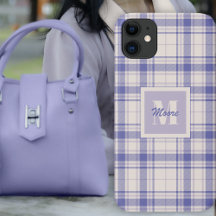 Tartan - e Leve Roxo - Capa de telefone