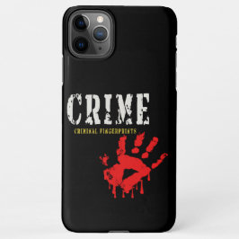 Para iPhone capa de telefone de impressões digitais criminais